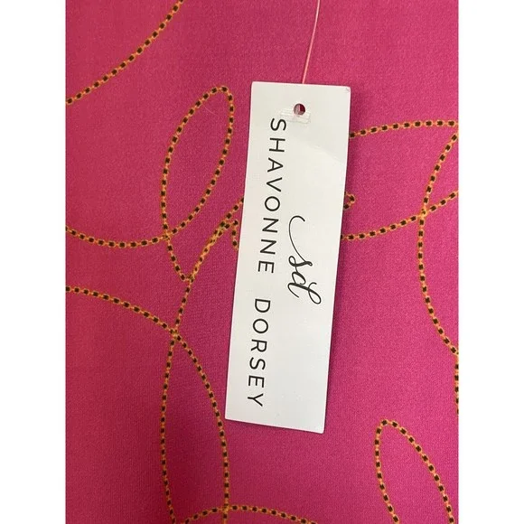 Shavonne Dorsey Gravity Knit Top With Ruffled Chiffon Sleeves Pink Size XL - Picture 3 of 7